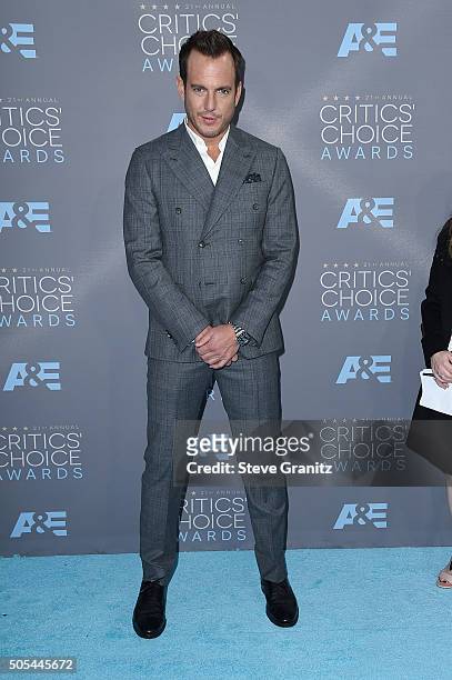 Actor Will Arnett attends the 21st Annual Critics' Choice Awards at Barker Hangar on January 17, 2016 in Santa Monica, California.