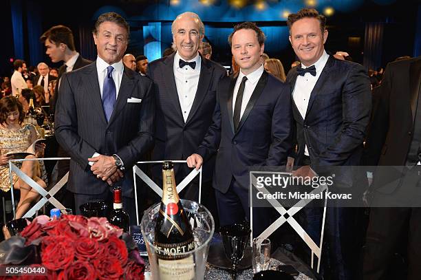 Actor Sylvester Stallone, Chairman and Chief Executive Officer of Metro-Goldwyn-Mayer Gary Barber, producer Noah Hawley, and producer Mark Burnett...
