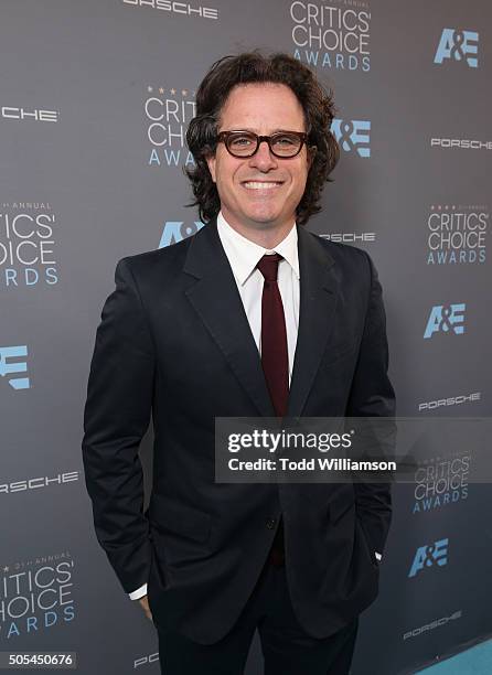 Director Davis Guggenheim attends the 21st Annual Critics' Choice Awards at Barker Hangar on January 17, 2016 in Santa Monica, California.