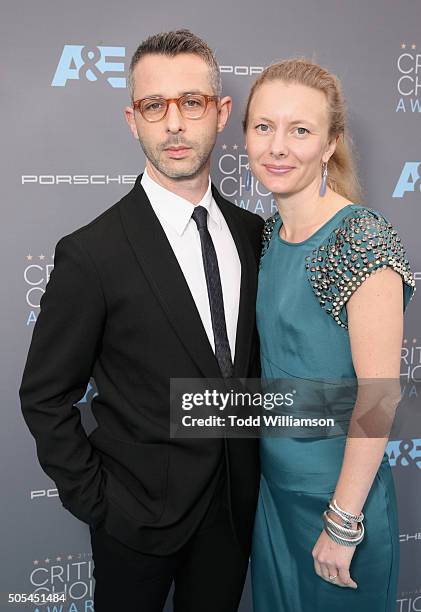 Actor Jeremy Strong and guest attend the 21st Annual Critics' Choice Awards at Barker Hangar on January 17, 2016 in Santa Monica, California.