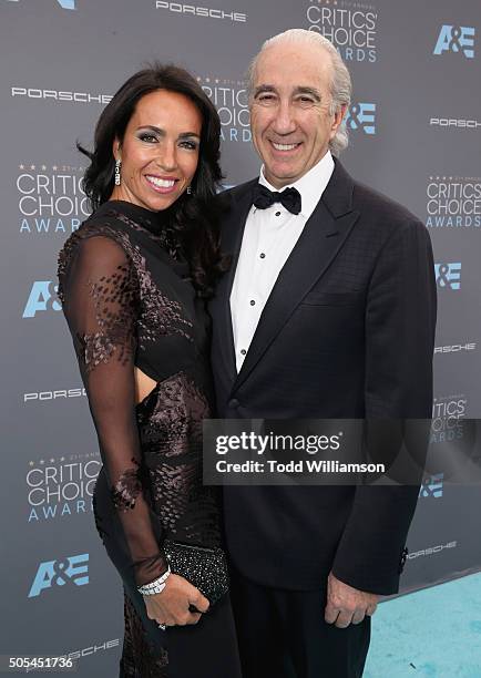 Gary Barber, Chairman and Chief Executive Officer of Metro-Goldwyn-Mayer and wife Nadine Barber attends the 21st Annual Critics' Choice Awards at...