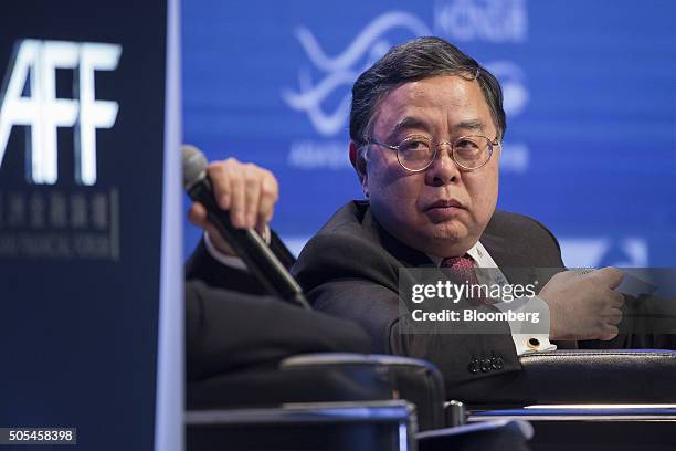 Ronnie Chan, chairman of Hang Lung Properties Ltd., speaks during the Hong Kong Asian Financial Forum in Hong Kong, China, on Monday, Jan. 18, 2016....