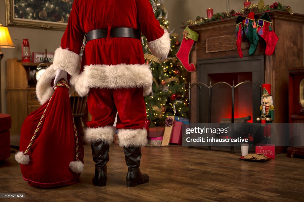 Santa Enjoying his Pipe