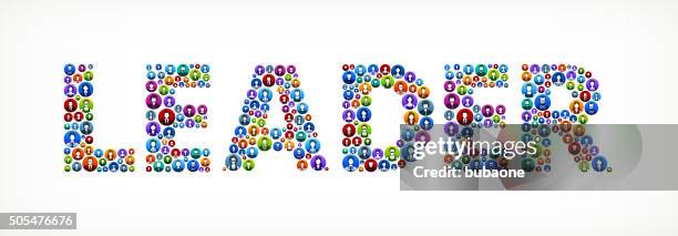 illustrazioni stock, clip art, cartoni animati e icone di tendenza di leader persone facce vector pulsanti - senior leadership icon