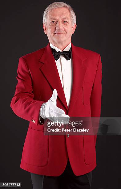 master of ceremonies/concierge greeting - compere stock pictures, royalty-free photos & images