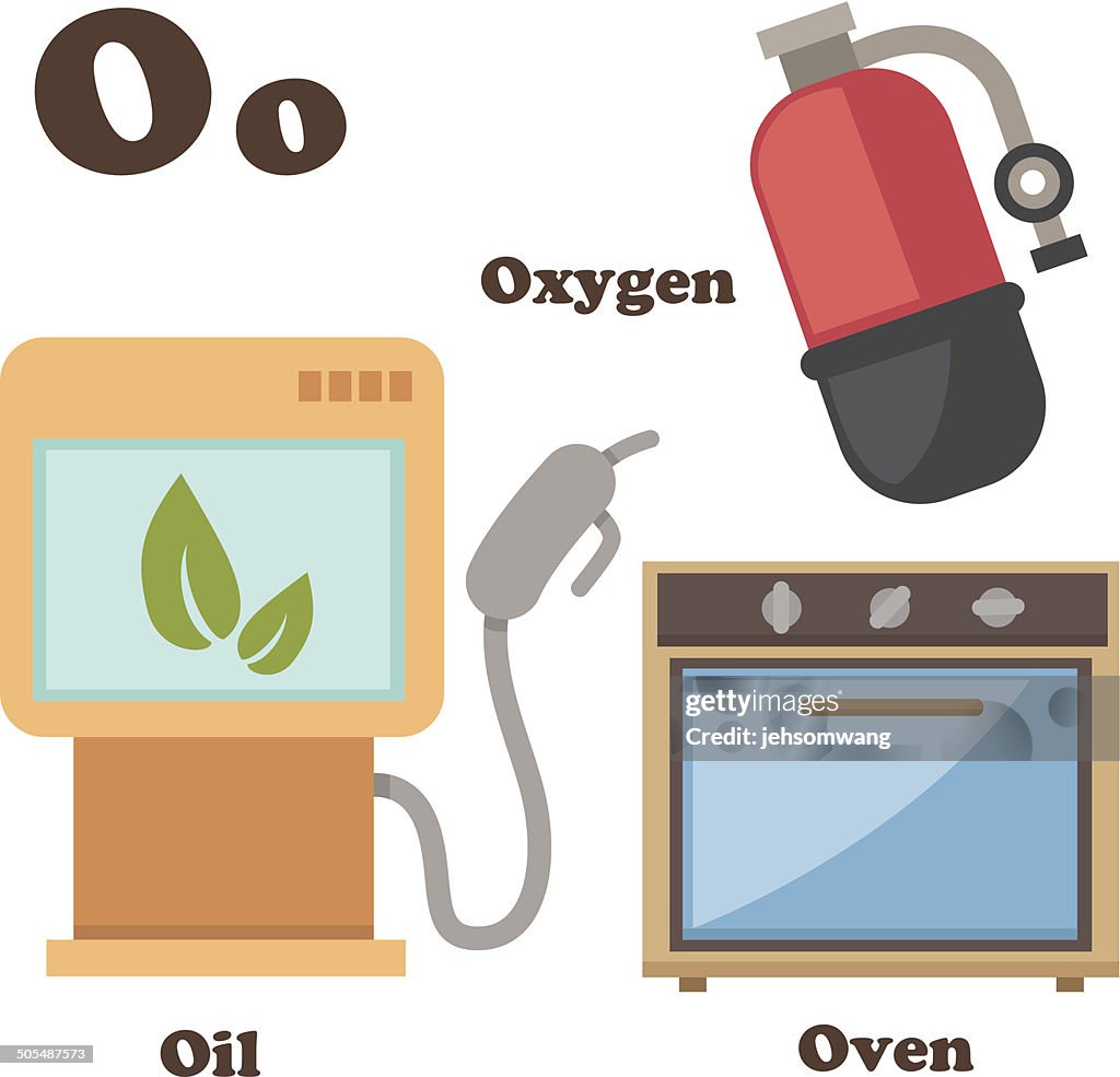 Letters With O2 Alphabet O Letteroil Oven Oxygen High-Res Vector Graphic - Getty Images