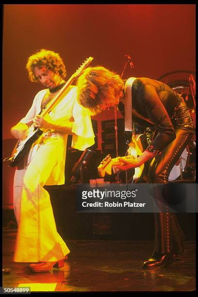 Paul Rodgers and rock band Bad Company performing in concert.