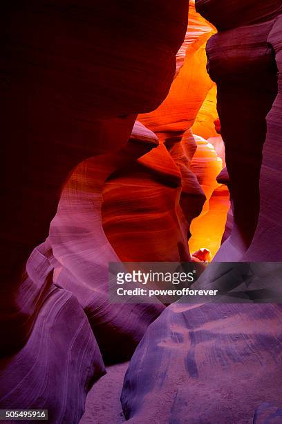 lower antelope canyon in arizona, usa - sedimentary rock formation stock pictures, royalty-free photos & images