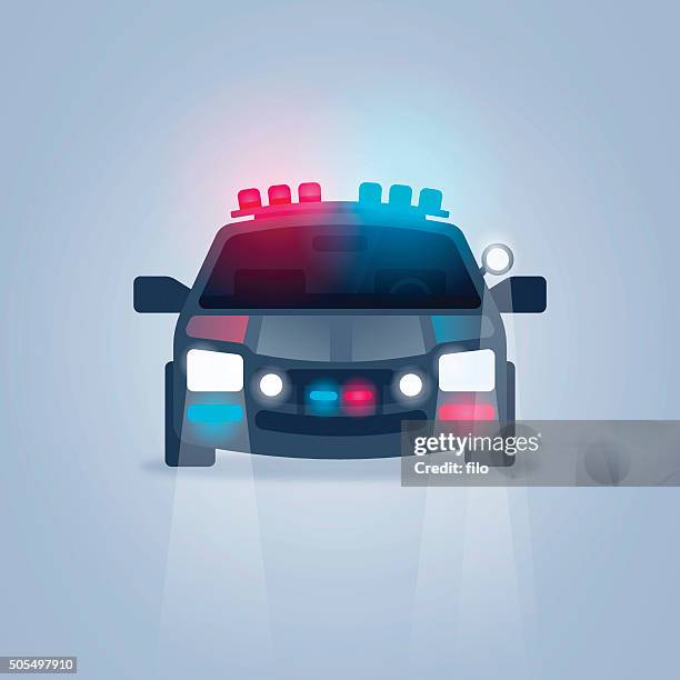 police car - pulled over by police stock illustrations