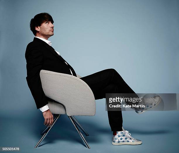 Musician and bass player with Blur, Alex James is photographed for Luxe magazine on September 11, 2015 in London, England.