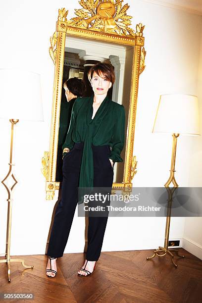 Actress Kristin Scott Thomas is photographed for L'Express Style on June 7, 2015 in Paris, France.