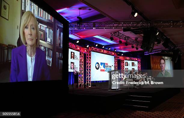 Judy Woodruff, co-author and managing editor, PBS Newshour Marie Nelson, PBS vice president of News and Public Affairs, Maria Hinojosa, anchor,...