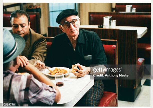 Actor Dominic Chianese, right, in scene from TV series 'The Sopranos', circa 1999.