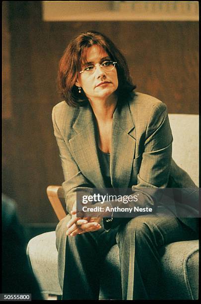 Actress Lorraine Bracco in a scene from TV series 'The Sopranos', circa 1999.