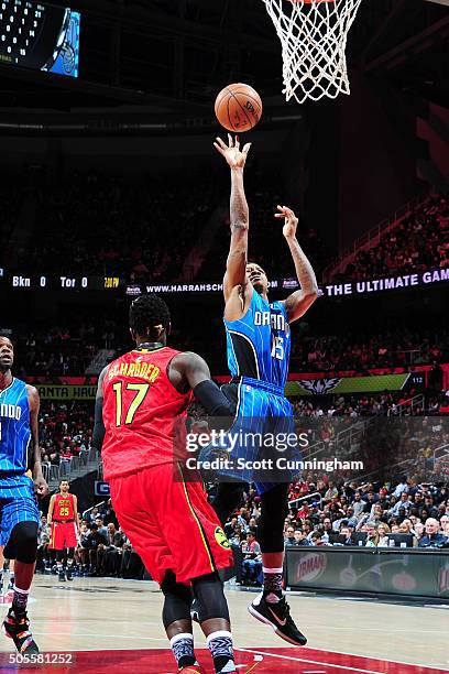 Keith Appling of the Orlando Magic shoots the ball during the game against the Atlanta Hawks on January 18, 2016 at Philips Arena in Atlanta,...