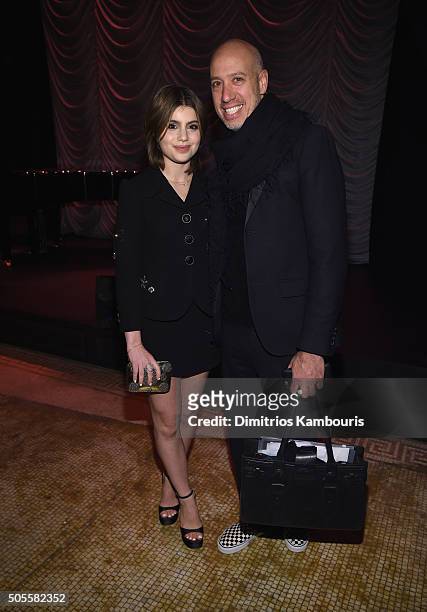 Actress Sami Gayle and TV Personality Robert Verdi attend Marc Jacobs Beauty Velvet Noir Mascara Launch Dinner on January 18, 2016 in New York City.