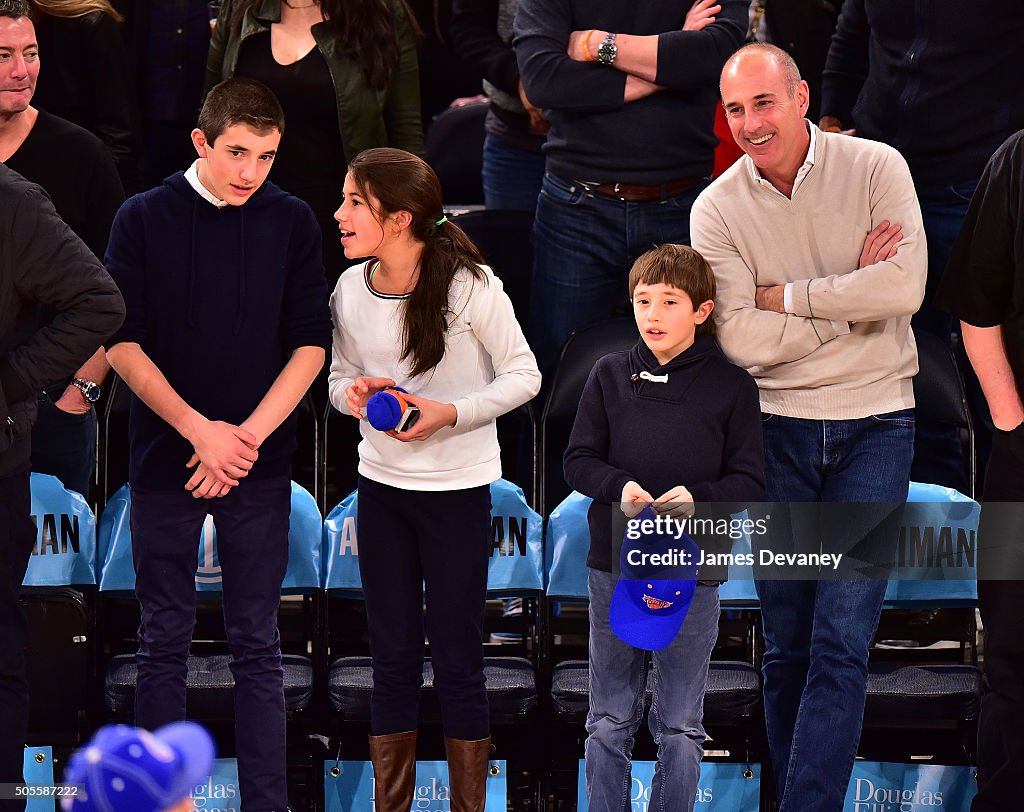 Jack Matthew Lauer, Romy Lauer, Thijs Lauer and Matt Lauer attend The