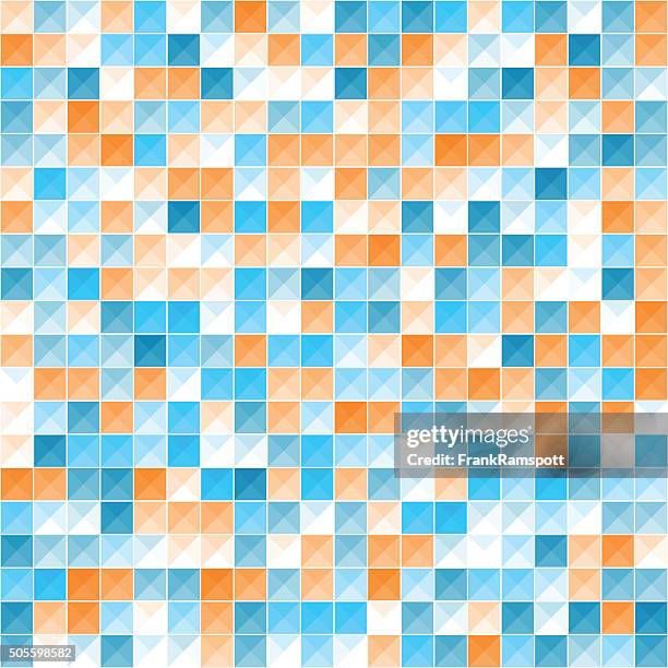 research abstract triangle shape pattern - oranges overhead stock illustrations