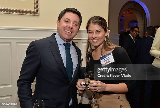 Colin S. A. Welch and Krystina Gustafson attend Financo CEO Forum 2016 on January 18, 2016 in New York City.