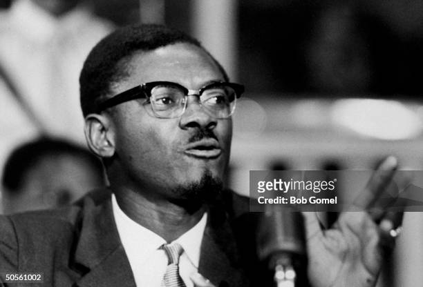 Prime Min. Of the Congo Patrice Lumumba at a UN Security Council discussion about the RB-47 incident.