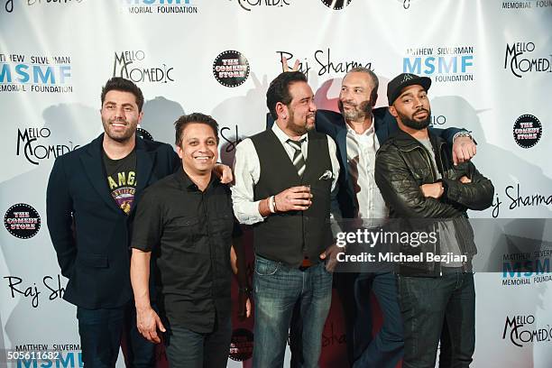 The Cast of Stand Up To Depression arrives at Stand Up To Depression Comedy Fundraising Event - Arrivals at The Comedy Store on January 18, 2016 in...