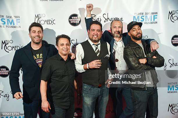 The Cast of Stand Up To Depression arrives at Stand Up To Depression Comedy Fundraising Event - Arrivals at The Comedy Store on January 18, 2016 in...