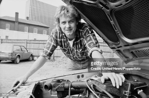 English actor Steven Pinder in character as Roy Lambert from the long running television soap opera Crossroads, set in Birmingham on 26th April 1985.