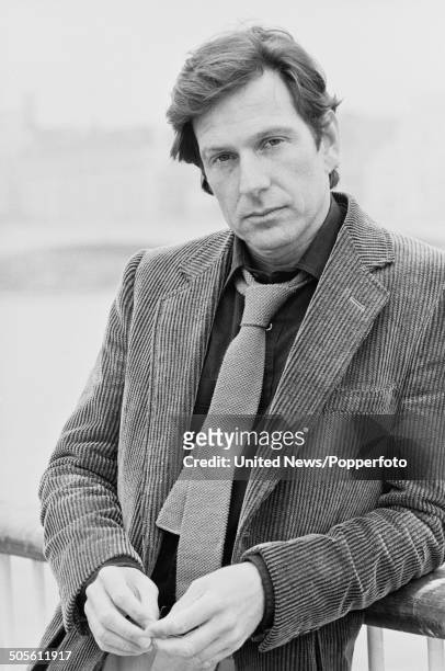 American actor Michael Brandon, from the television police drama series Dempsey and Makepiece, in London on 28th March 1984.