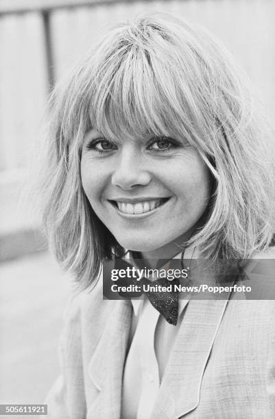 South African born actress Glynis Barber, from the television police drama series Dempsey and Makepiece, posed wearing a bow tie in London on 28th...