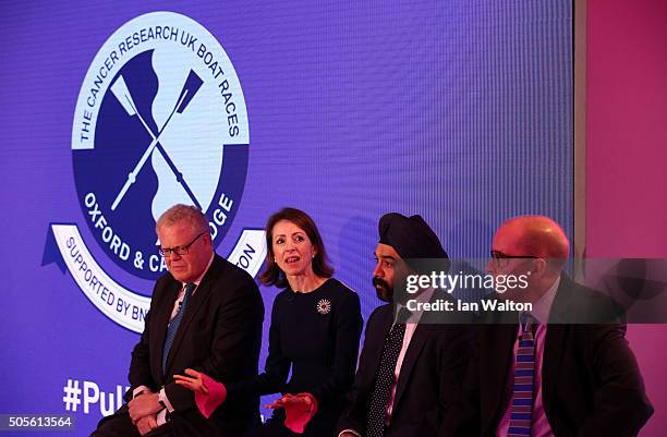 Helena Morrissey, CEO of Newton Investment Management speaks during The 2016 BNY Mellon Boat Races press conference where BNY Mellon and Newton...