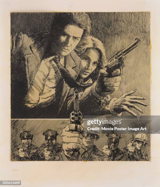 Poster for Clint Eastwood's 1977 drama 'The Gauntlet' starring Clint Eastwood and Sondra Locke.