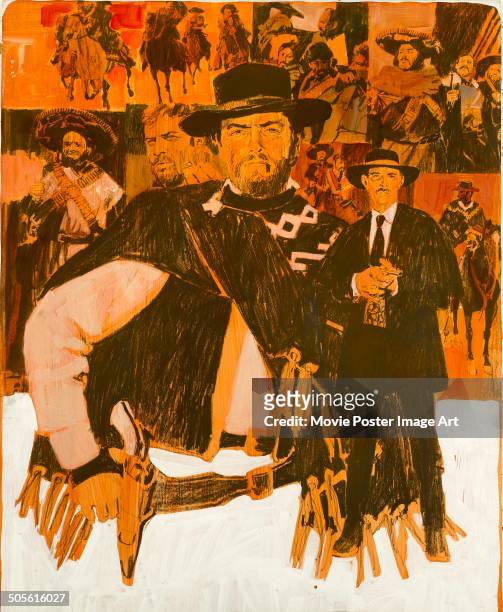 Poster for Sergio Leone's 1966 western 'Il Buono, il Brutto, il Cattivo' starring Clint Eastwood, Eli Wallach and Lee Van Cleef.