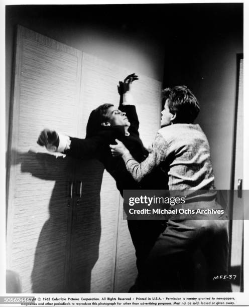 Horst Buchholz gets into a fight in a scene from the movie "That Man in Istanbul", circa 1965.