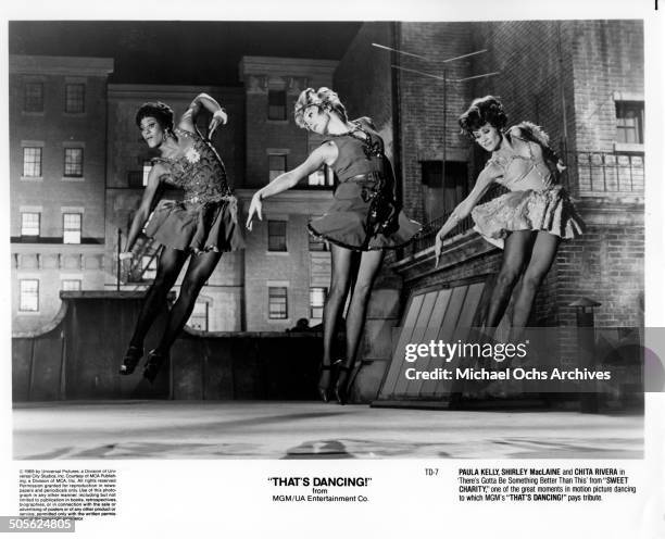 Paula Kelly, Shirley MacLaine and Chita Rivera dance in "There's Gotta Be Something Better Than This ' from ' Sweet Charity ' in the tribute to dance...