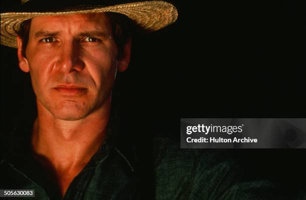 Harrison Ford poses for the Paramount Pictures movie "Witness" circa 1985.