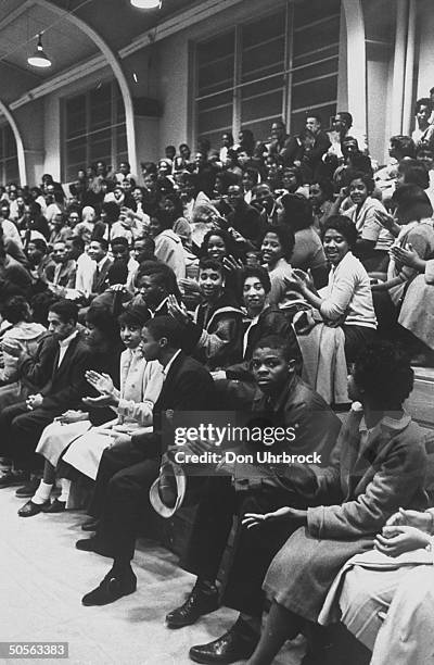 African American student rally at Morehouse College.