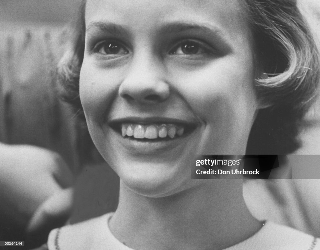 A finalist in the `Smile Contest' for gr