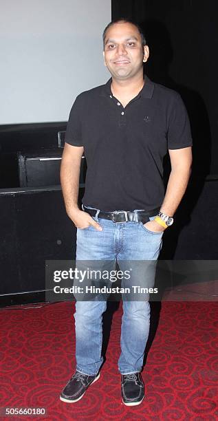 Bollywood Director Vaibhav Misra during the trailer launch of film Loveshhuda on January 6, 2016 in Mumbai, India. Loveshhuda follows two youngsters...