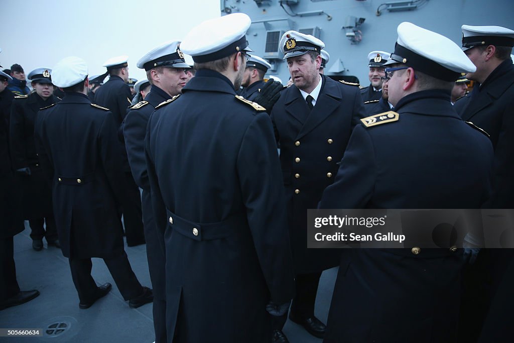 Chancellor Merkel Visits German Navy First Flotilla