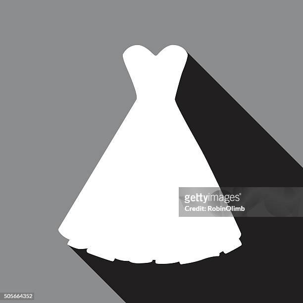 white dress icon - 1950 2016 stock illustrations