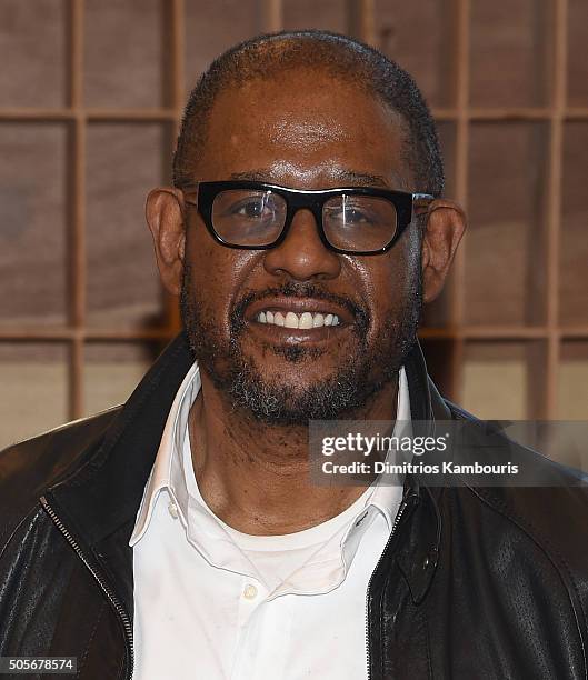 Forest Whitaker attends the "Hughie" Broadway Cast Photocall at The New 42nd Street Studios on January 19, 2016 in New York City.