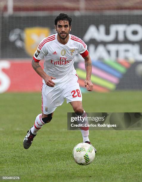 Benfica's defender Silvio during the match between Oriental Lisboa and SL Benfica for Portuguese League Cup at Estadio Engenheiro Carlos Salema on...