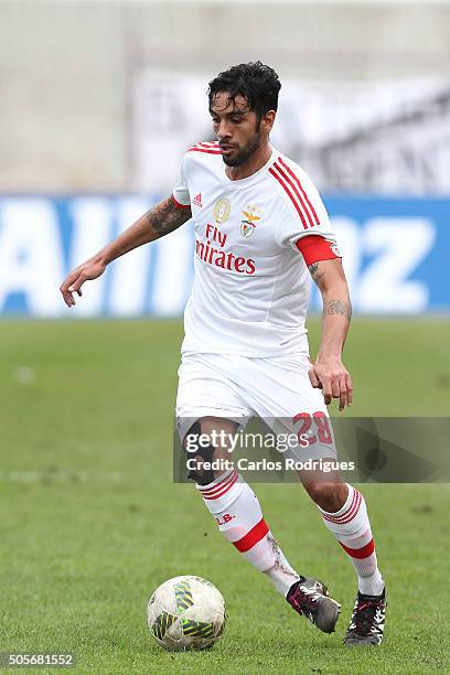 Benfica's defender Silvio during the match between Oriental Lisboa and SL Benfica for Portuguese League Cup at Estadio Engenheiro Carlos Salema on...