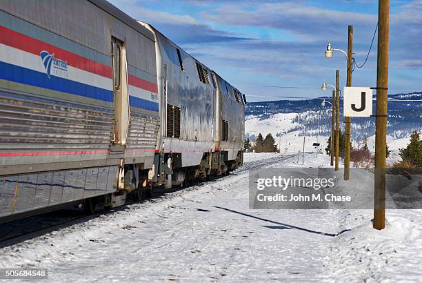 la gare amtrak de zephyr, californie - amtrak photos et images de collection