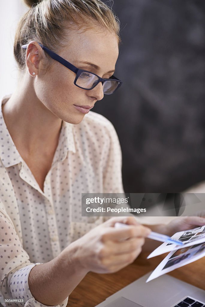 Examining her designs