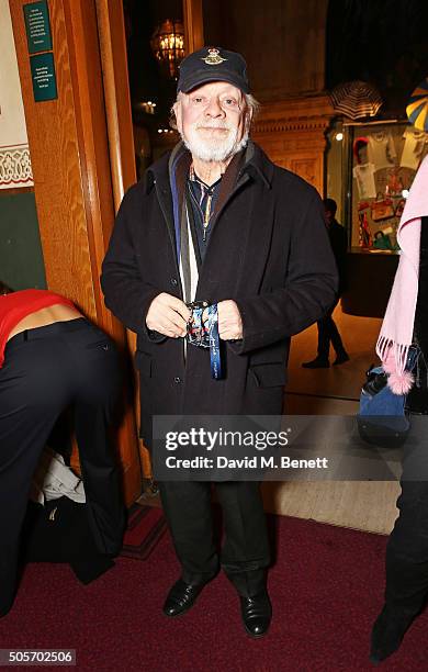 Sir David Jason arrives at a VIP performance of "Cirque Du Soleil: Amaluna" at Royal Albert Hall on January 19, 2016 in London, England.