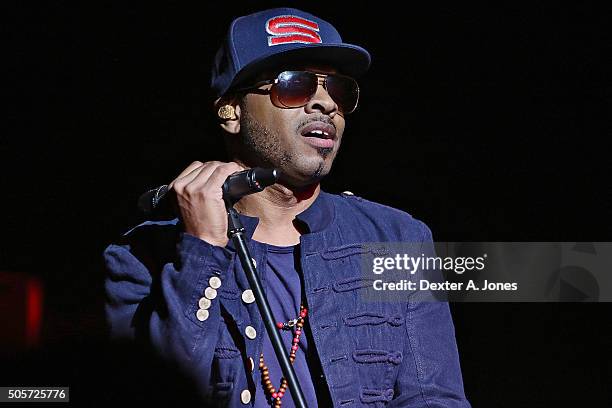 Mint Condition perform live at Klein Memorial on January 18, 2016 in Bridgeport, Connecticut.