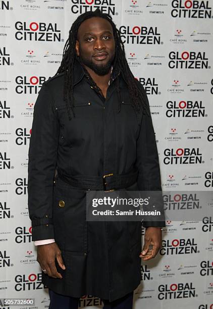 Paul Sackey attends the Global Citizen dinner at Cafe Royal Hotel on January 19, 2016 in London, England.