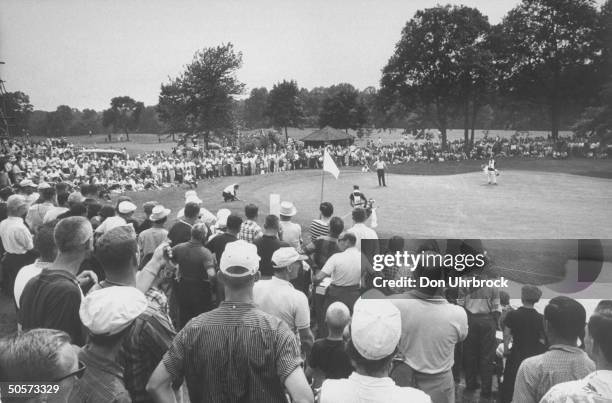 Intenational golf tournament held at Winged Foot Club.