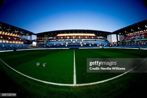 General Views of Villa park the home of Aston Villa before the FA Cup Third Round Relay match between Aston Villa and Wycombe Wanderers at Villa Park...